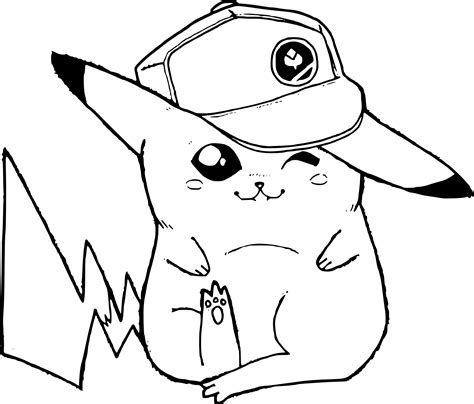 Coloriages Pikachu à Imprimer et à Colorier 